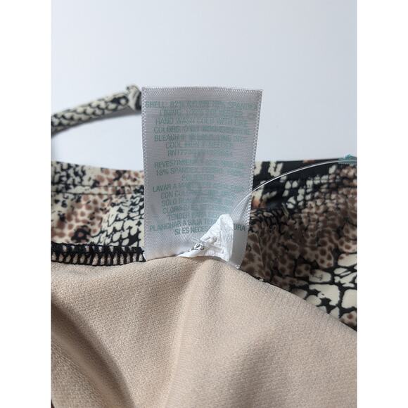 Kona Sol One Piece Swimsuit M 8-10‎ Women's Animal Print Medium Coverage Snake - Picture 10 of 10